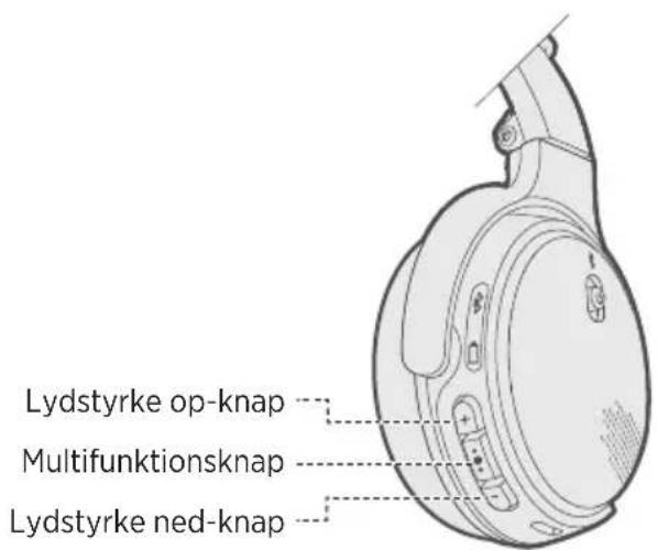 BOSE OnEar Wireless - Medieafspilning og lydstyrkefungkctioner - 1