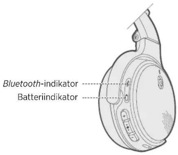 BOSE OnEar Wireless - Kontrollere ladestatusen for hodetelefonene - 1