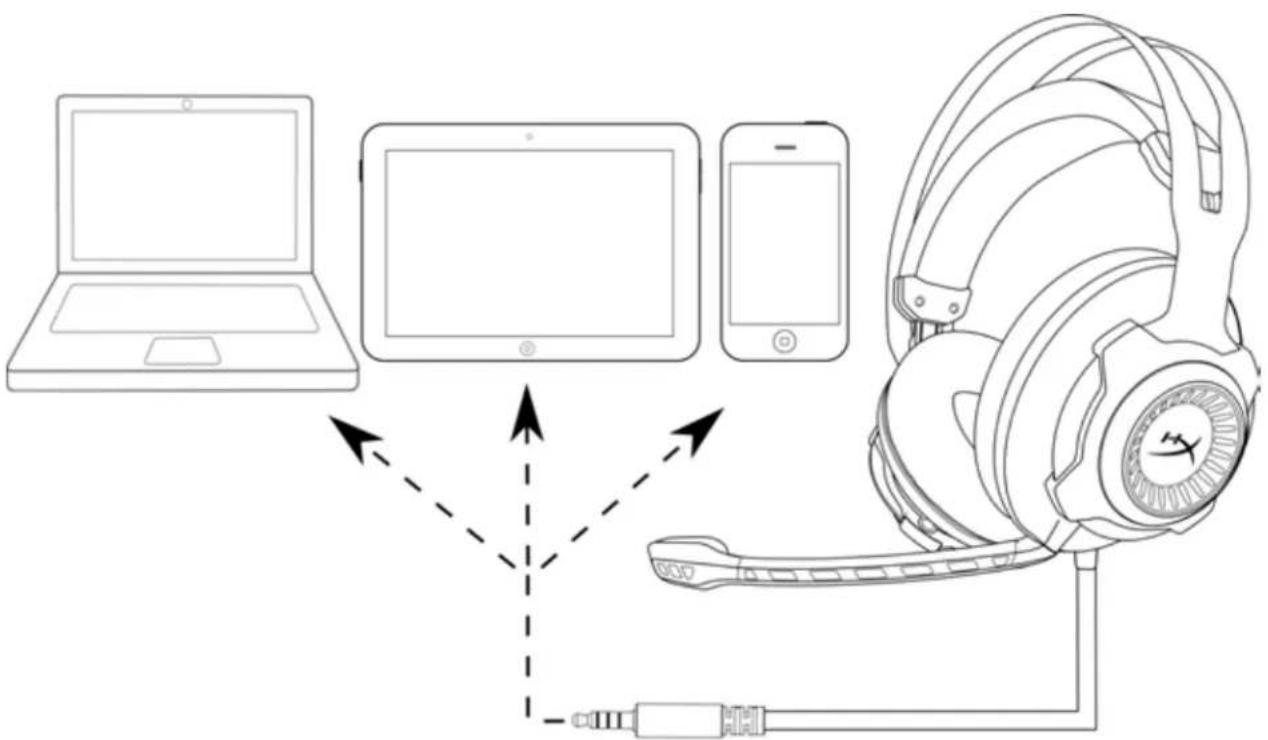 HYPERX Cloud Revolver Pro - 使用方法(行動裝置) - 1