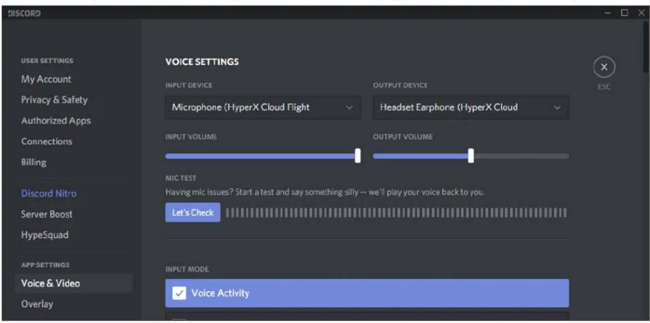 HYPERX Cloud Flight - Configuration sur Discord - 1