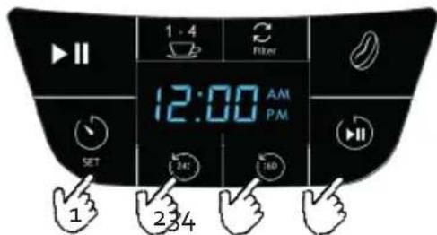 BORETTI Macchina de caffé Americano B411 - NASTAVENÍ CASOVACE - 1