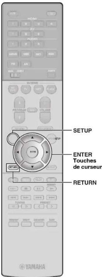 YAMAHA MusicCast RXS602 - Appuyez sur OPTION. - 1