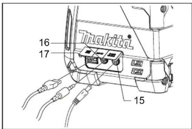 MAKITA DMR200 - Explanation of general view - 10