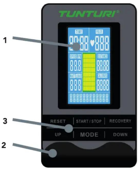 TUNTURI Competence S40 - Console (fig F) - 1