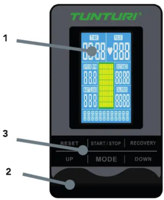 TUNTURI Competence S40 - Console (fig F) - 1