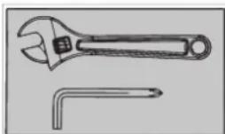 TUNTURI Performance C55 - Serrer les écrous et les boulons/vis - 1