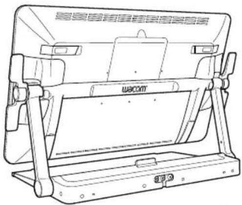 WACOM Cintiq 27QHD Touch - Using the folding legs - 4