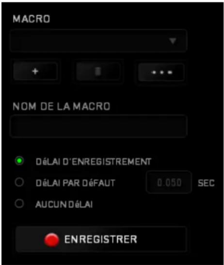 RAZER BlackWidow X - ONGLET MACROS - 1