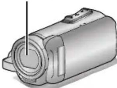 JVC Everio GZR401 - Proteger a Objetiva - 1