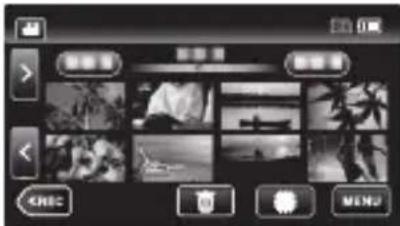 JVC Everio GZR401 - Riproroduzione/eliminazione di file sulla presente unità - 1