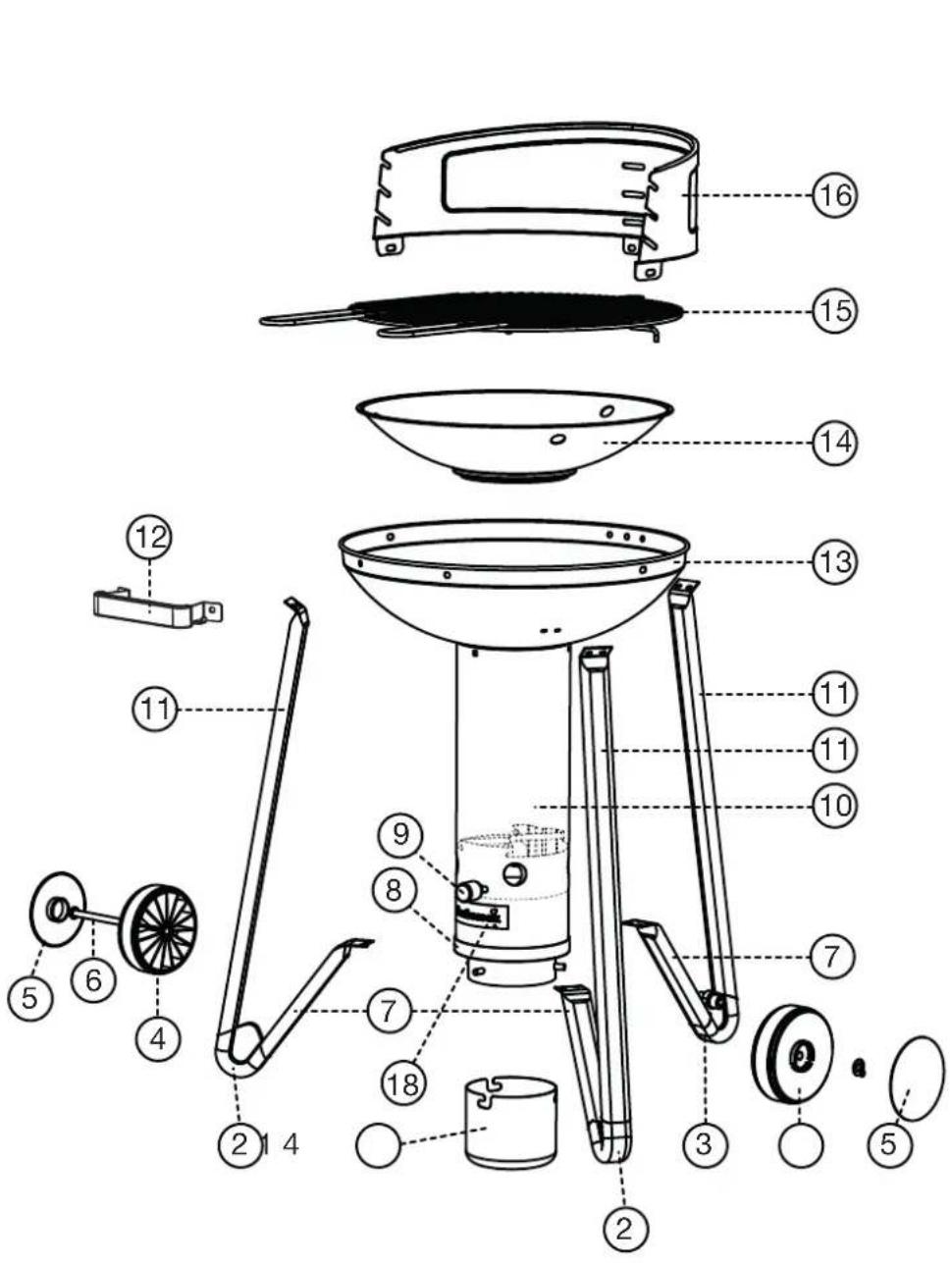 BARBECOOK Adam 50 Top - Illustrations - 1