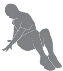 BOWFLEX Max Trainer M7i - Étirement au sol, pied sur la cuisse (Figure du « 4 » couchée) - 2