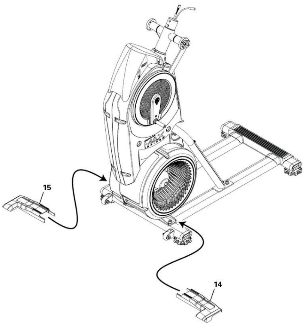 BOWFLEX Max Trainer M7i - Arrimez le cache du stabilisateur au châssis - 1