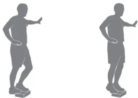 BOWFLEX Max Trainer M7i - Étirement des talons - 1