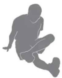 BOWFLEX Max Trainer M7i - Étirement au sol, pied sur la cuisse (Figure du « 4 » assise) - 1