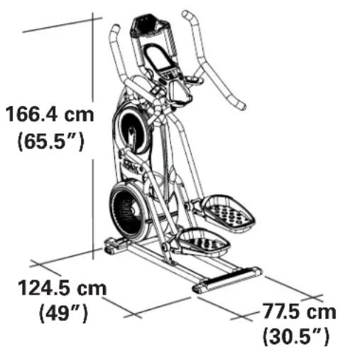 BOWFLEX Max Trainer M7i - Étiquettes de mise en garde et numéro de série - 2