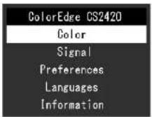 EIZO ColorEdge CS2420 - Affichage du menu - 1