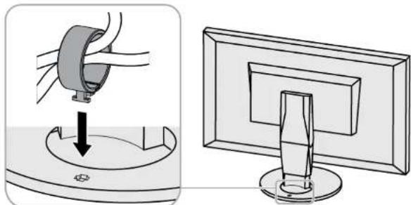 EIZO ColorEdge CS2420 - 6-4. Fixer/détacher le serre-câbles - 2