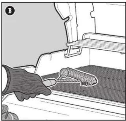 WEBER Genesis II E410 GBS - Cleaning the Spider Screens - 3
