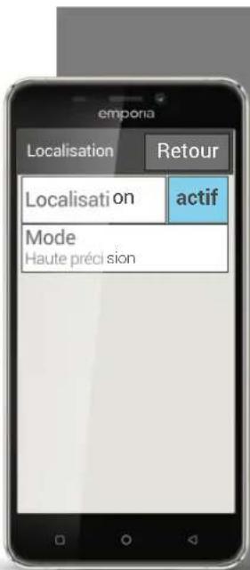 EMPORIA Smart.2 - Comment activer la localisation par GPS sur mon smartphone? - 2