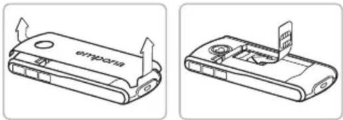 EMPORIA Select Basic - > Inserting a SIM card - 1