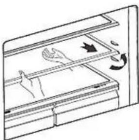 SCHNEIDER SL 300 NF BCB A++ - HOW TO REMOVE / INSERT THE GLASS SHELVES: - 1