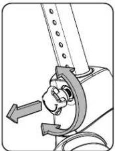 Nautilus U628 - Position du pied/Réglage de la bride - 1