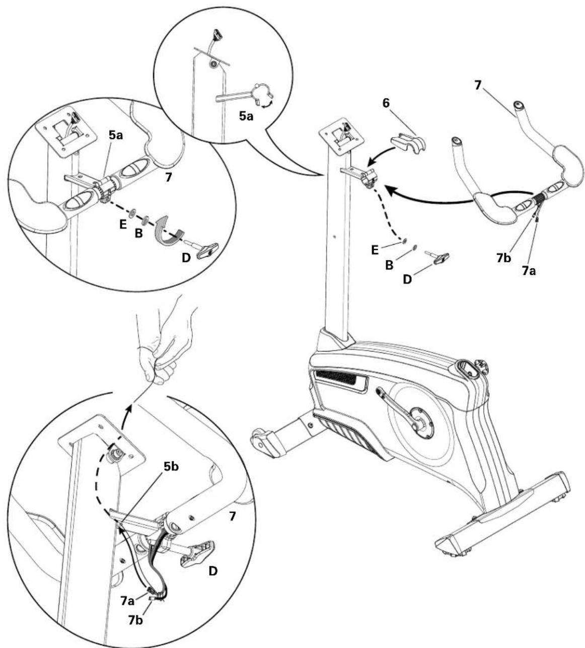 Nautilus U628 - Installez les poignées sur le tube de la console - 1