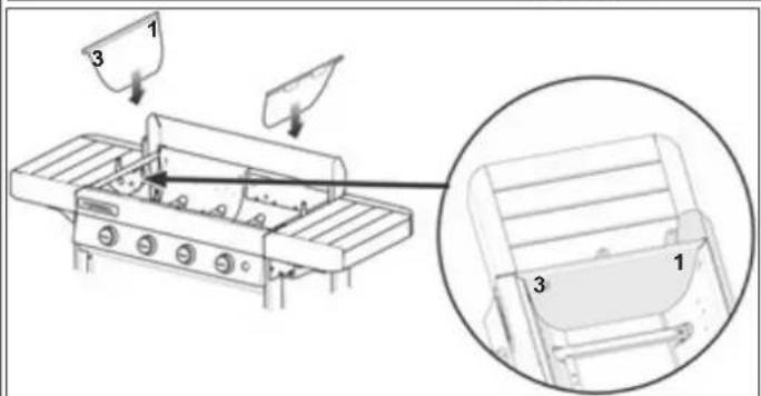 CAMPINGAZ 4 series Classic EXS - - Wand vuurbak: - 3
