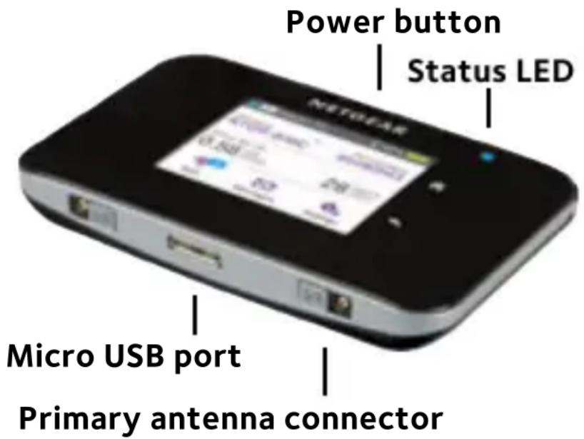 NETGEAR AirCard 810S - Buttons and Connectors - 1