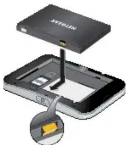 NETGEAR AirCard 810S - Micro-SIM-kortin asettaminen paikalleen: - 3