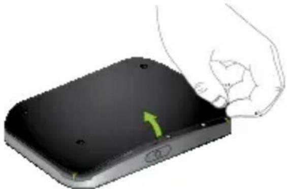 NETGEAR AirCard 810S - So setzen Sie die Mikro-SIM-Karte ein: - 1