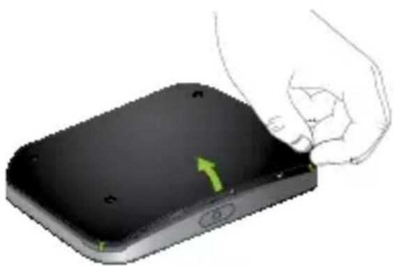 NETGEAR AirCard 810S - Micro-SIM-kortin asettaminen paikalleen: - 1