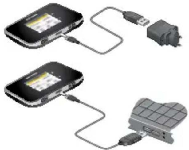 NETGEAR AirCard 810S - Per ricaricare la batteria: - 1
