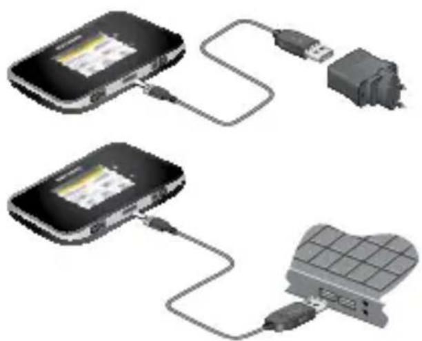 NETGEAR AirCard 810S - > Para recargar la bateria: - 1