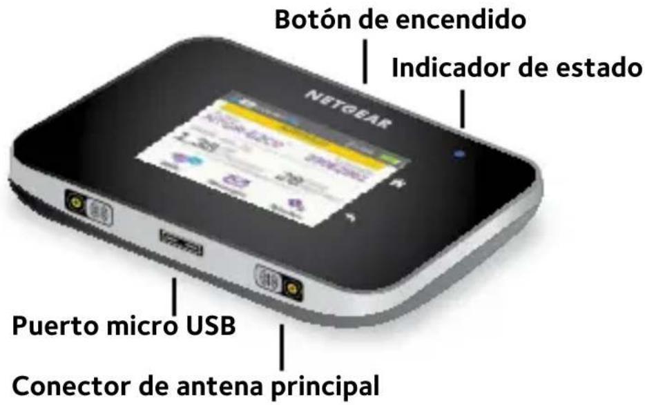 NETGEAR AirCard 810S - Botones y connectores - 1