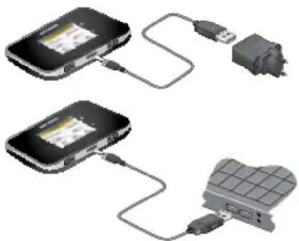 NETGEAR AirCard 810S - So laden Sie den Akku: - 1