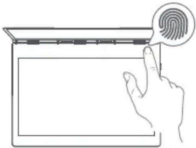 LENOVO Yoga Book C930 - Logging in with your fingerprint - 1