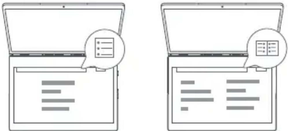 LENOVO Yoga Book C930 - Afficher une page complete/afficher deux pages - 1