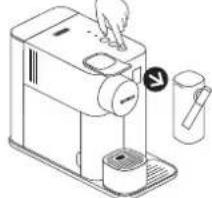 DELONGHI Nespresso Lattissima One - Vaciado del sistema antes de un largo periodo sin utilizar la máquina / Esvazie o Sistema Antes de um Período de Inatividade - 4