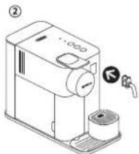 DELONGHI Nespresso Lattissima One - Configuración de la dureza del agua / Configuração da Dureza da Água - 2