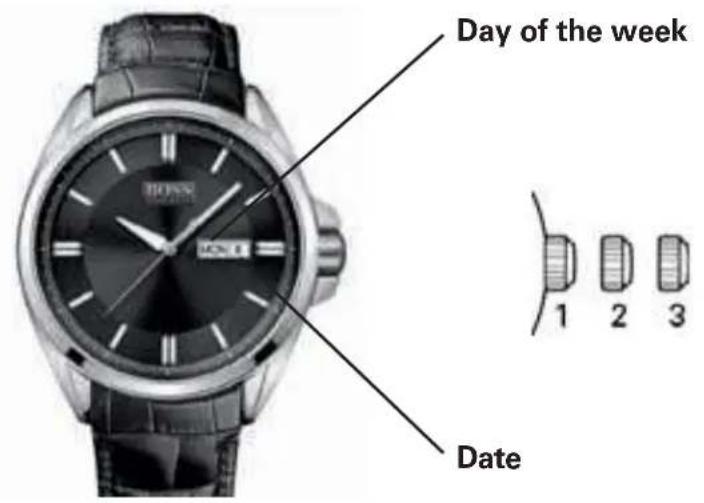 BOSS Paris HO1513228 - WATCHES WITH SIMPLE FUNCTIONS 3-Hand Models with Day / Date Display - 1