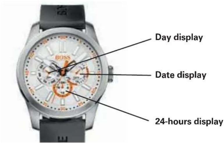 BOSS Paris HO1513228 - Multi-eye models with Day, Date and 24-Hour Indicators - 1