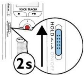 PHILIPS Voice Tracer DVT1250 - Activer et désactiver le verrou des boutons - 1