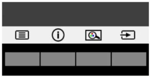 HP EliteDisplay E243m - Affectation des boutons de fonction - 1