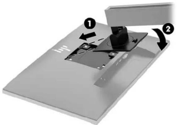 HP EliteDisplay E243m - Fixation du socle du moniteur - 2