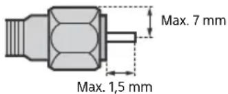 SONY KD65XF9005 - Aanbeveling voor de F-stekker - 1