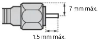 SONY KD65XF9005 - Recomendación sobre el conector de tipo F - 1