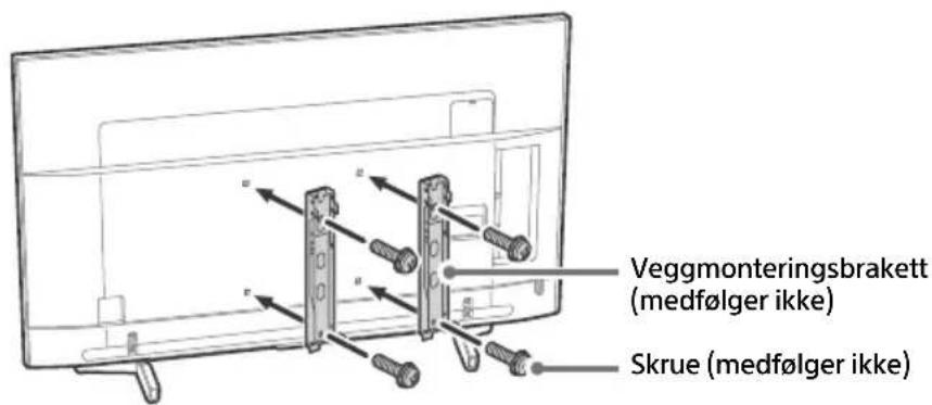 SONY KD65XF8505 - TV-en pa veggen utfores av kualifiserte profesjonelle montorer. Ikke forsok a installere den selv. - 4
