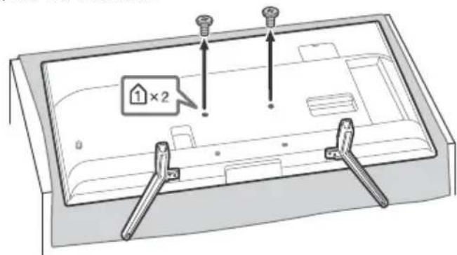 SONY KD65XF8505 - Remove the screws from the rear of the TV. - 2